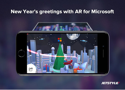 JetStyle: New Year’s Greetings with augmented reality for Microsoft